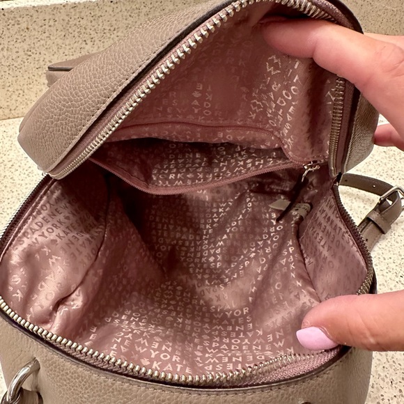 Authentic Kate Spade pebble leather backpack in tan. In excellent condition. - Picture 6 of 7